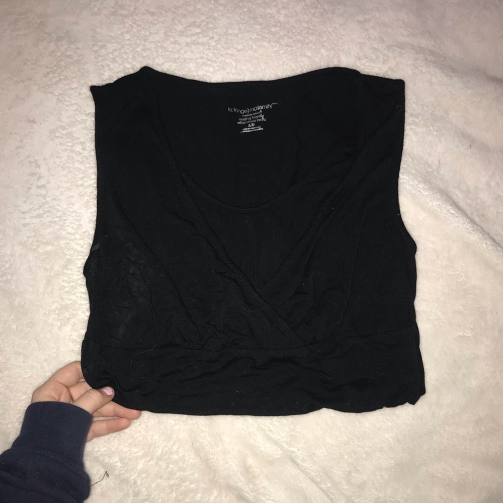 Women’s Maternity Black Tank Top